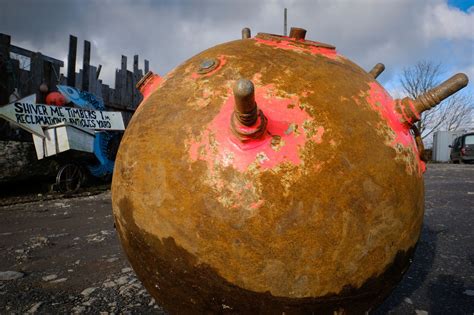 Man Finds Washed Up Sea Mine On Cornish Beach And Rolls It Home