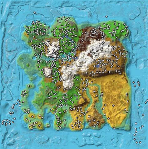 Holič Degenerovat Produktivita Ark Survival Evolved Island Resource Map