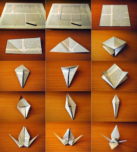 Easy Origami Crane Bird