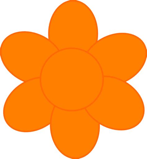 Orange Flower Clip Art At Vector Clip Art