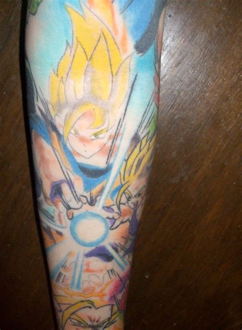 In 2012, brown shared his love of one piece, dragon ball z, and astro boy with his fans. Dragonball Z Sleeve Tattoo 5 by ILoveTrunks on DeviantArt