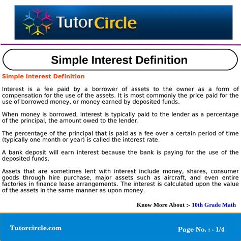 Simple Interest Definition By Amit Kumar Issuu