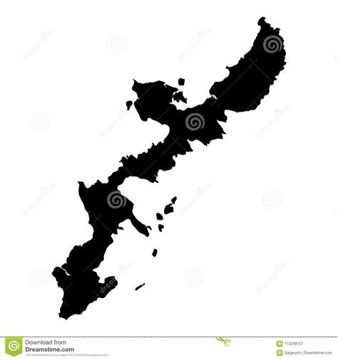 Over 103 map of okinawa pictures to choose from, with no signup needed. Okinawa Island map. stock vector. Illustration of black - 112248157