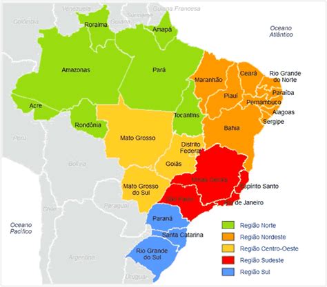 Regiões E Estados Brasileiros