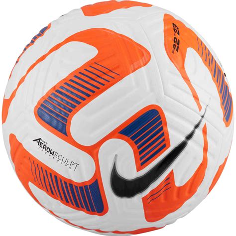 Nike Flight Premium Match Soccer Ball White And Total Orange With Black