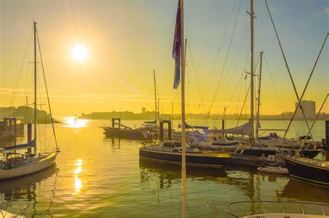 Free Images Sea Dock Sunset Boat Evening Vehicle Tower Mast