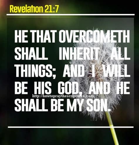 He That Overcometh Shall Inherit All Things Revelation 21 7
