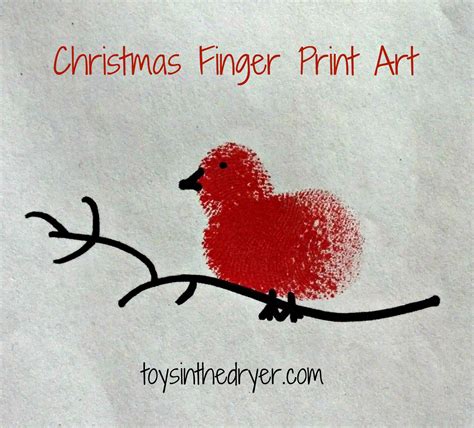 How To Make Christmas Fingerprint Art Fingerprint Art Kids