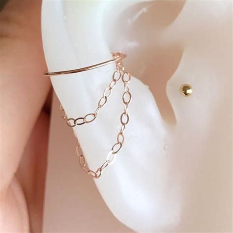 14k Gold Rose Gold Filled 925 Sterling Silver Double Chains Etsy