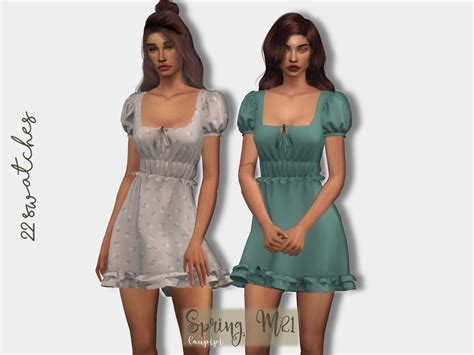 Spring Dress Dr416 By Laupipi At Tsr Sims 4 Updates
