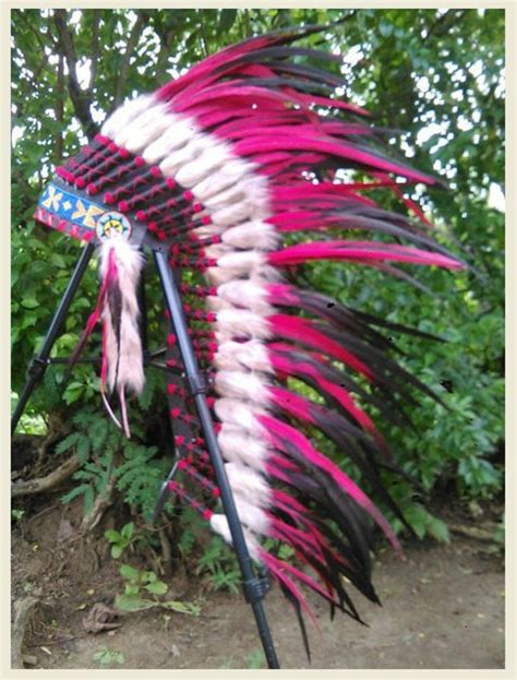 Indian Headdress Replica Native American Headdress Style Etsy
