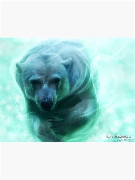Polar Bear Poster For Sale By Lukefitzsimons Redbubble