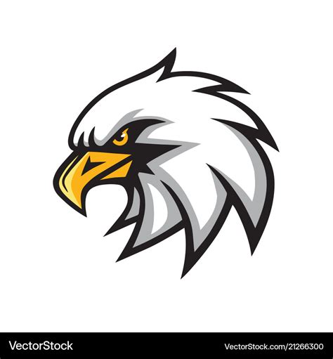 Eagle Mascot Logo Sign Royalty Free Vector Image