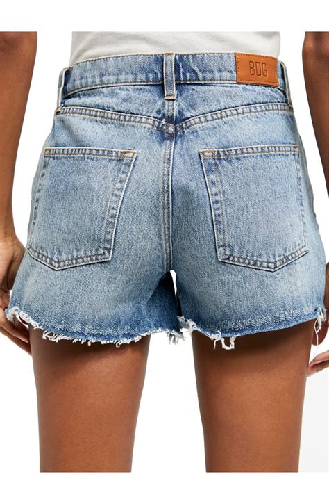 Bdg Urban Outfitters Pax Ripped High Waist Denim Shorts Nordstrom