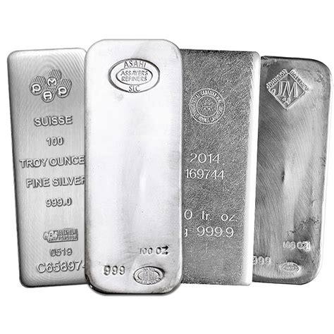 100 oz Silver Bars - Buy Online at GoldSilver®