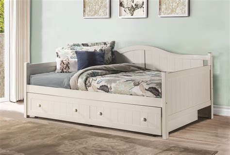 Hillsdale Staci Daybed With Trundle Full White Hd 1525fdbt At