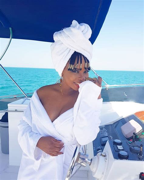 yemi alade bares cleavage as she shares sexy photo on sea ride celebrities nigeria