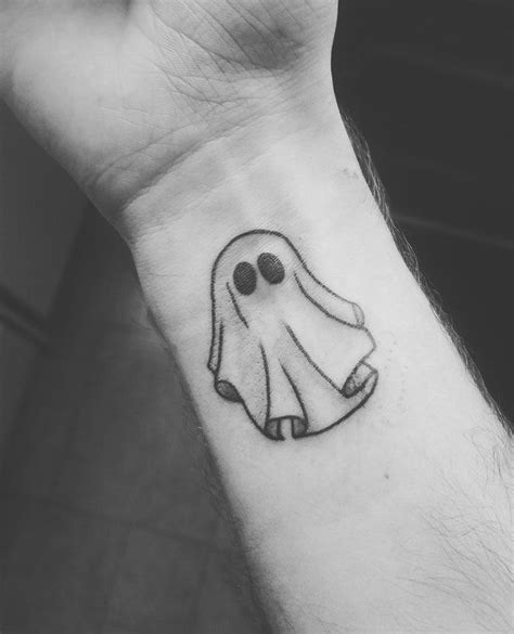 Got A Spooky Ghost Tattoo Today Halloween Ghost Tattoo Small