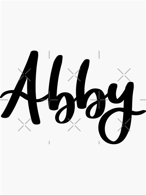 Abby Sticker For Sale By Ellietography Redbubble
