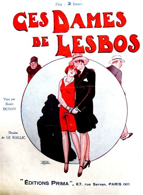 Cover Illustration By Étienne Le Rallic For Ces Dames De Lesbos These Ladies Of Lesbos By