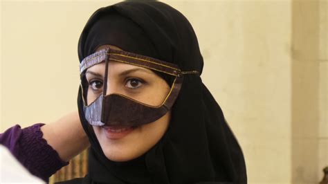 Guests Learn About The Traditional Uae Face Mask The Burqa At The Al