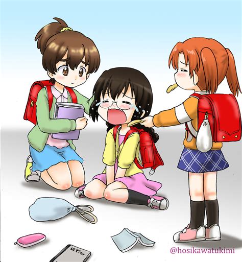 Kadotani Anzu Kawashima Momo And Koyama Yuzu Girls Und Panzer Drawn