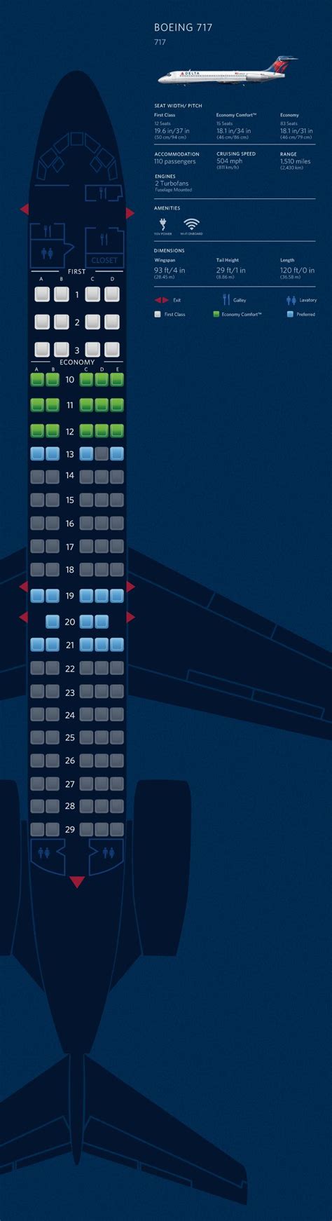 Delta Boeing 717 Seat Map Updated Find The Best Seat Seatmaps Lupon