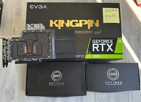 Usa Ca H Evga Geforce Rtx 3090 Kingpin With Optimus Kingpin Block