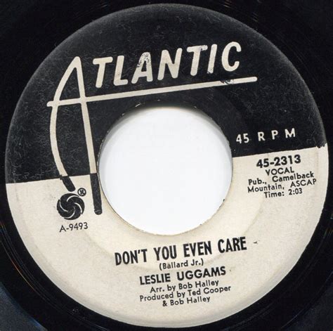 Leslie Uggams Dont You Even Care 1965 Vinyl Discogs
