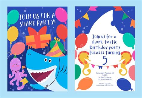 Happy Birthday Shark Stock Illustrations 325 Happy Birthday Shark