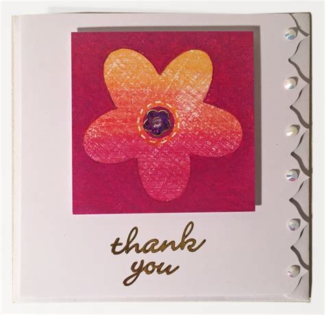 Thank You Greeting Cards 5 Hand Made Layered 3d Etsy