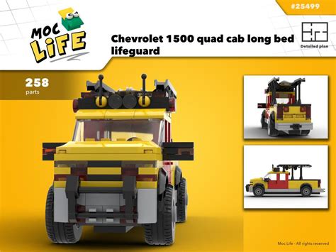 Lego Moc Chevrolet Silverado 1500 Lifeguard By Moclife Rebrickable