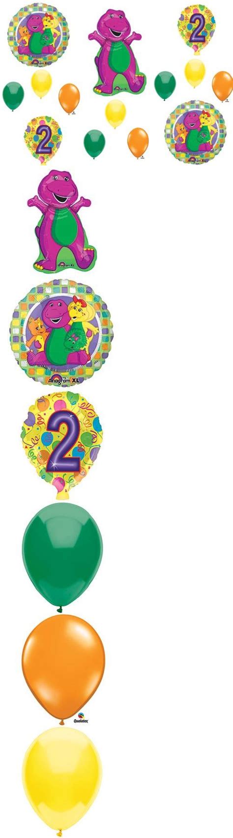 Barney 2nd Birthday Party Balloons Decorations Supplies Baby Bop This