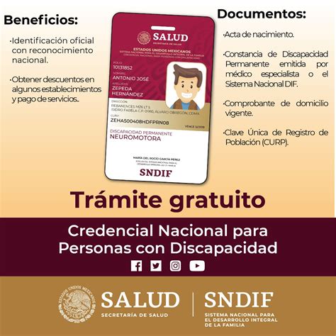 Credencial Nacional Para Personas Con Discapacidad Sistema Nacional