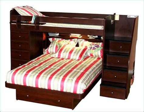 Twin Over Queen Bunk Bed With Stairs Plans