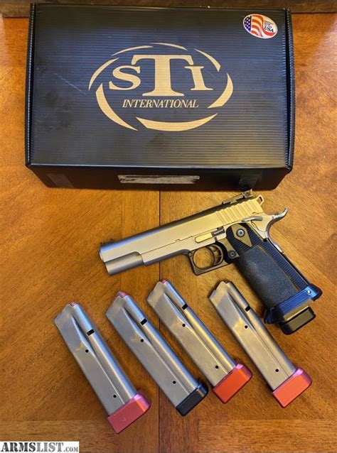 Armslist For Saletrade Pair Of Custom Sti 2011 Race Guns 9mm And 45acp