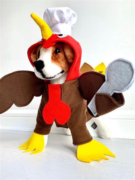 Turkey Costume Turkey Dog Costume Dog Thanksgiving Costume Etsy
