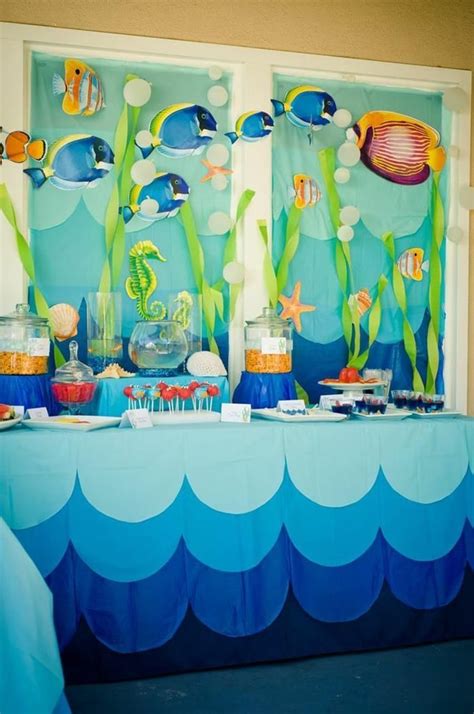 Under The Sea Water Party Planning Ideas Supplies Idea Cookies Decor