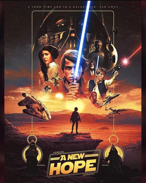 Beautiful Fan Made Poster For Star Wars A New Hope Star Wars Pictures