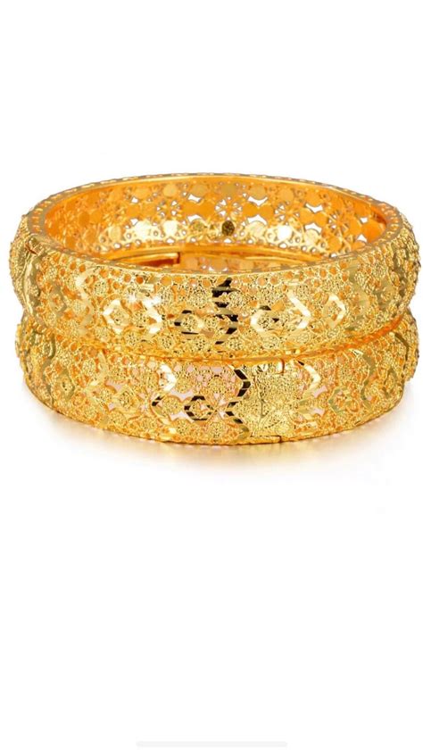 24k Real Gold Plated Dubai Bangle Jewelry Bracelet Openable Etsy