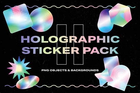 Holographic Sticker Pack 2 Graphics Youworkforthem