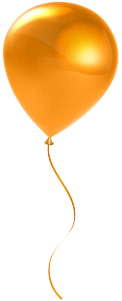 Single Orange Balloon Transparent Clip Art In 2023 Orange Balloons