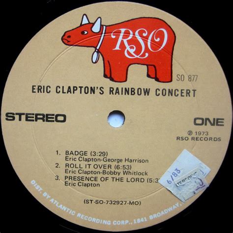 Eric Clapton Eric Claptons Rainbow Concert Used Vinyl High