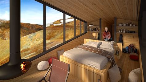 School Studio Plans Trekking Cabins For Icelands Remote Highlands