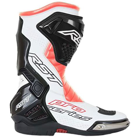 Rst Pro Series Race Boot Flo Red White Black Reviews At Reviewbikekit