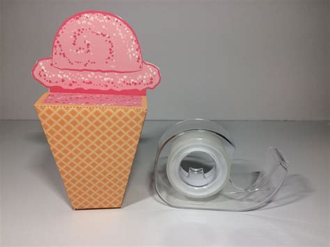 Ice Cream Cone Favor Boxes DIY Printable File Craft Etsy De