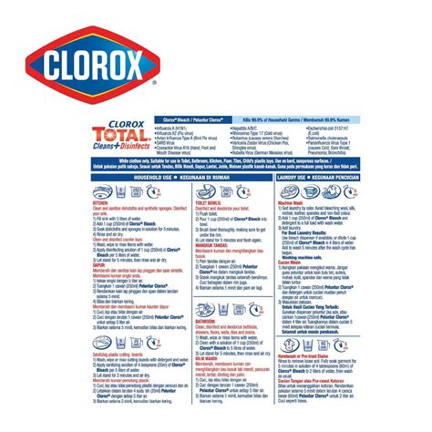 Clorox Bleach 1l Original