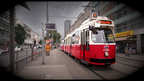 Austria Vienna straßenbahn 11 ride from Braunhubergasse to Otto