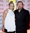 Ricky Gervais and his partner Jane Fallon step out in all black as they ...