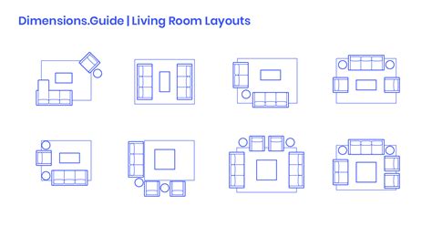 Living Room Layouts Dimensions And Drawings
